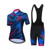 Womens Cycling Jersey Set Short Sleeve Quick Dry Performance Bike Apparel