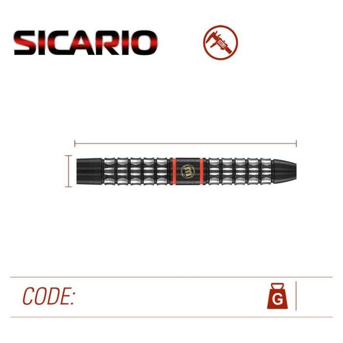 Fléchettes Winmau Sicario 22g 90% 1455.22