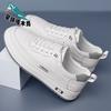 Men's 2025 board shoes four seasons new extra large size men's casual leather shoes men's board shoes white shoes