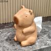 Cute Capybara Tissue Box Nordic Kitchen Animal Tissue Box Decoration Creative Ceramic Tissue Organizer Home Decor Accessories