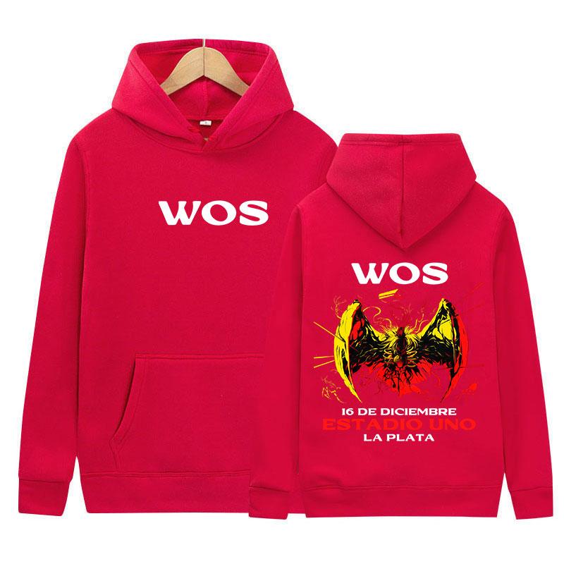 Rapper Wos New Album 2025 Merch Hoody Men's Clothing Hip Hop Oversized Sweatshirt Fashion High Quality Fleece Hoodies Streetwear