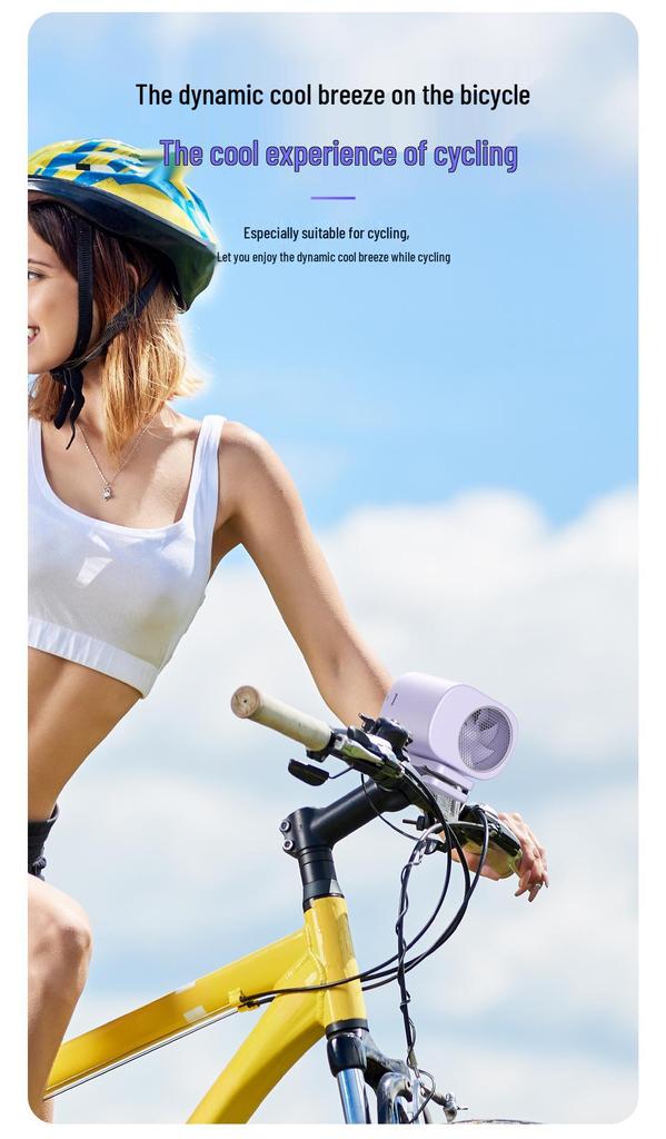 High-Power Multifunctional Portable Fan: Desktop, Clip-On, Long Battery Life, Waist Hanging