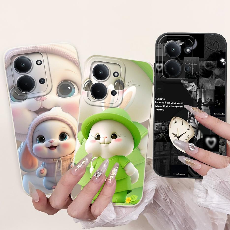 Für Xiaomi Redmi 15C 4G Hülle PocoC85 Niedliche Katze Blume Bemalte Abdeckung Weiche Silikon Handyhülle Für Xiaomi Poco C85 Redmi15C 4G Taschen