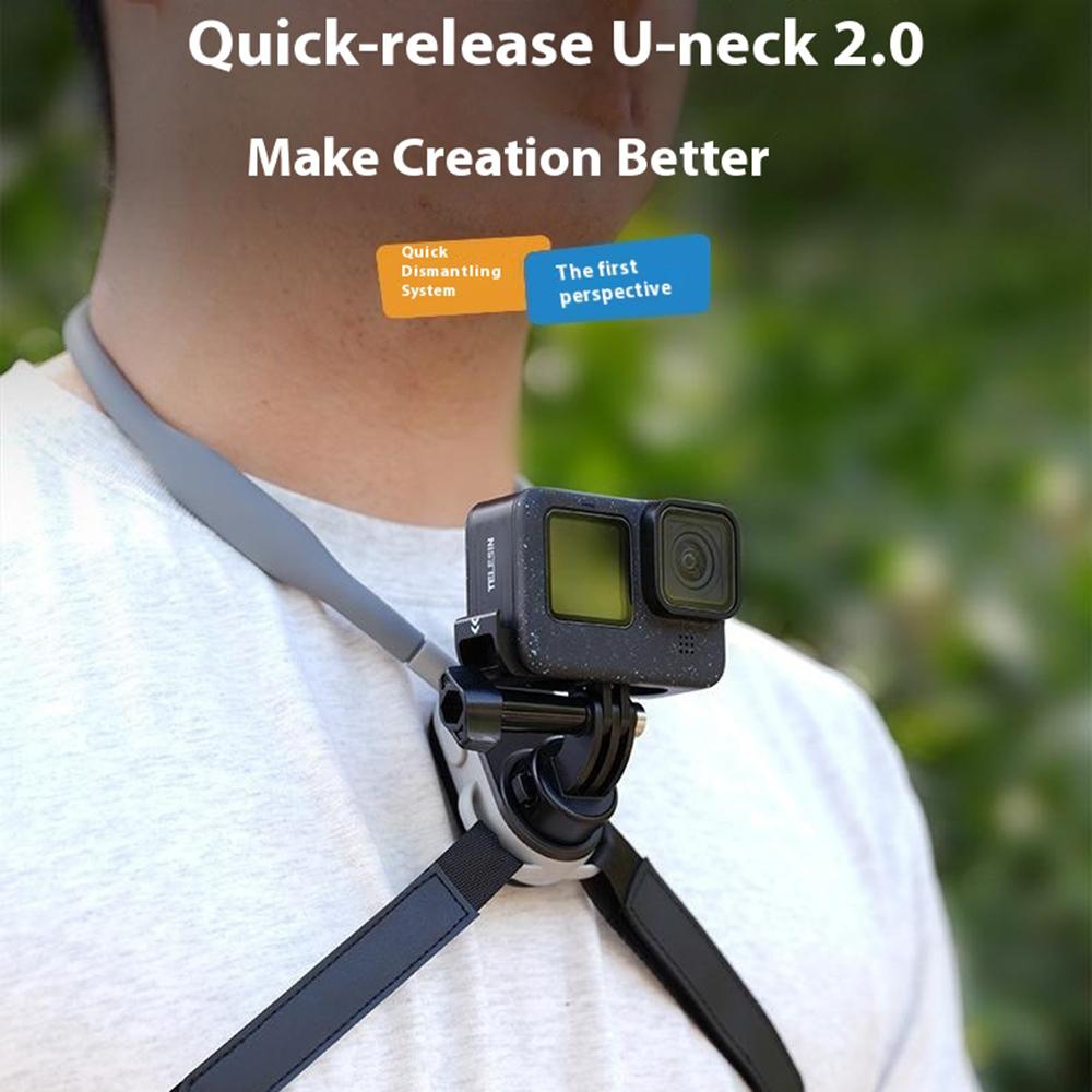 TELESIN 2.0 MAX S2-HNB-004 Quick Release U-Shaped Neck Strap Camera Phone Hanging Neck Holder