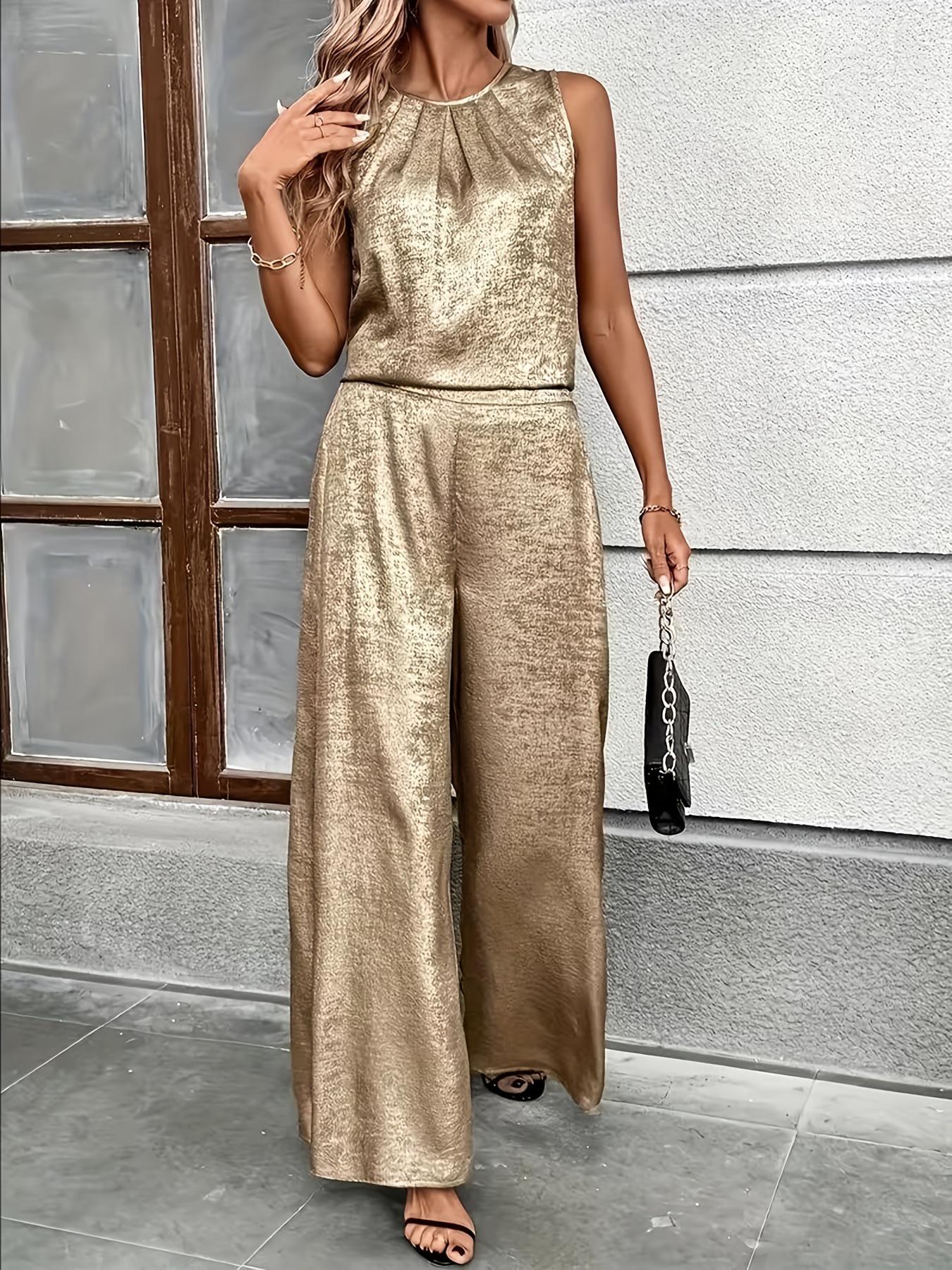 2026 Spring/Summer Women s Stylish Loose Top & Wide-Leg Pants Set - European & American Fashion 5XL хаки
