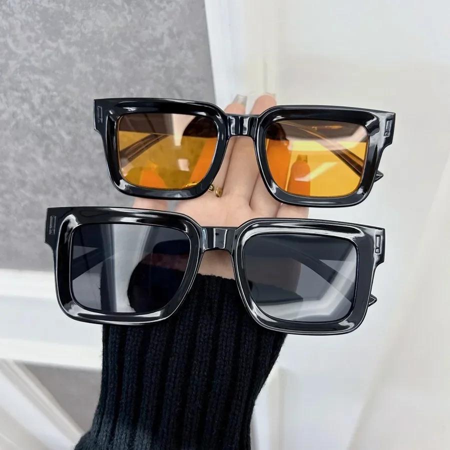 Vintage Women Fashion Square Sunglasses Retro Black Sun Glasses Female Male Eyewear