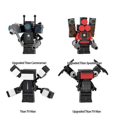 Super TV Man Monitoring Man Assembly Building Blocks Toys