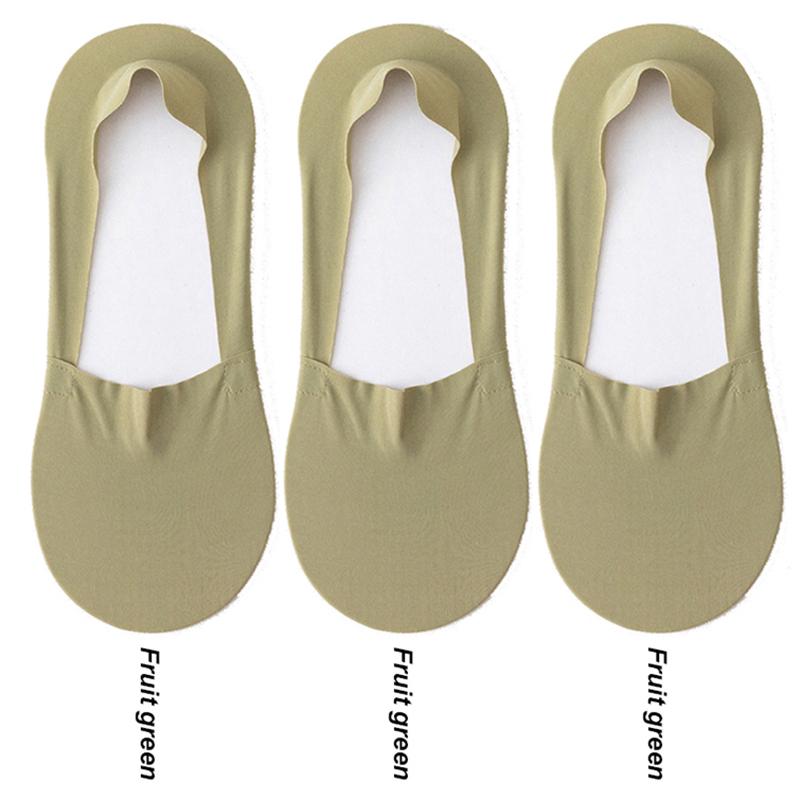 Mens Socks Fashion Summer Men Invisible No Show Socks Solid Color Casual Breathable Silicone Non-slip Low Cut Ankle Boat Socks
