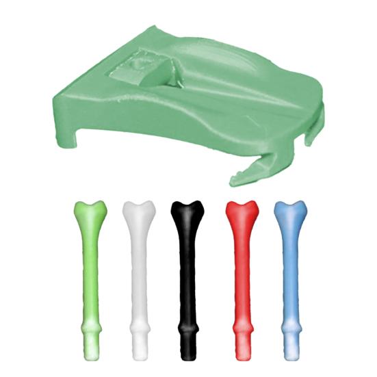 Hinged Turf Base for Artificial Turf Golf Simulator Tees with 5 Different Heights Nails for Driving Range Outdoor Indoor Home Training