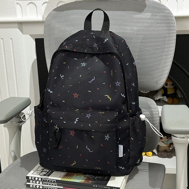 Star Backpack Junior Senior High School Schoolbag Women's Lightweight Large Capacity Backpack