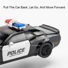 Scale 1:32 Hellcat Police Car Charger Challenger 1970 Model Toy Alloy Diecast Pull Back Sound Light Vehicle for Boys Presents