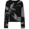 JZ Anna & Co. Women's Elegant Retro Camellia Jacquard Knit Sweater