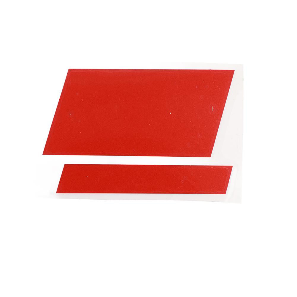 6pcs Car Wheel Rim Decals Decorative PET Red 7x5cm Reflective Wheels Safety Stickers for 18 to 21in