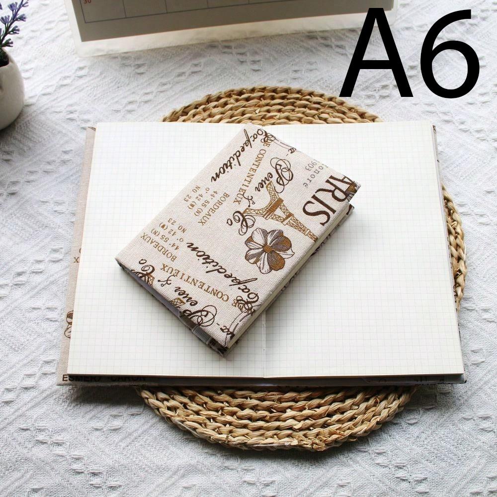 

Fromthenon 1PC A5 A6 Weeks Paris Eiffel Tower Cloth Book Cover Planner Case Cover Protective Shell Office Stationery Supplies