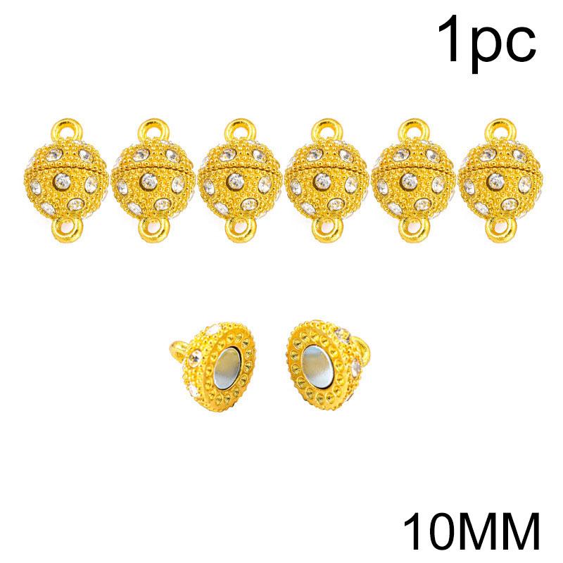 1Pc Magnetic Buckles Practical Diamond Studded Convenient Necklace Connecting Buckle DIY Scarf Magnetic Buckle Jewelry Buttons
