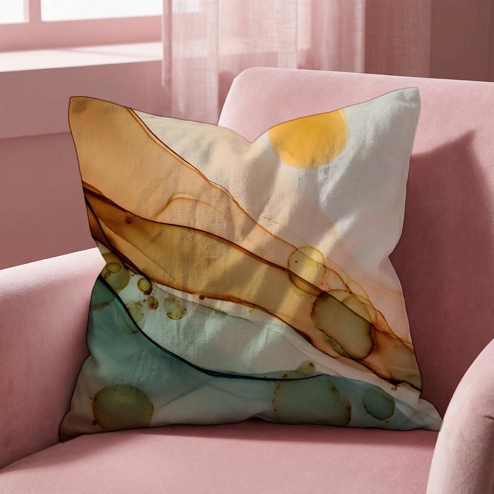 Abstract Texture Cushion Cover MultiScene Pillow Cover for Home Car Reversible Soft Durable for Daily Use