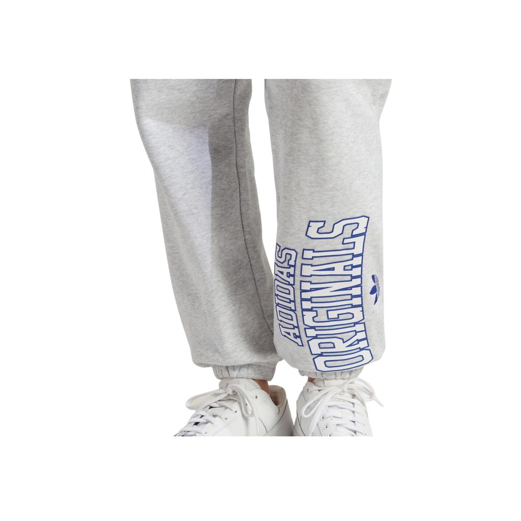 Adidas Originals Trefoil Logo Print Joggers Women Bottoms Light-Grey IC6036