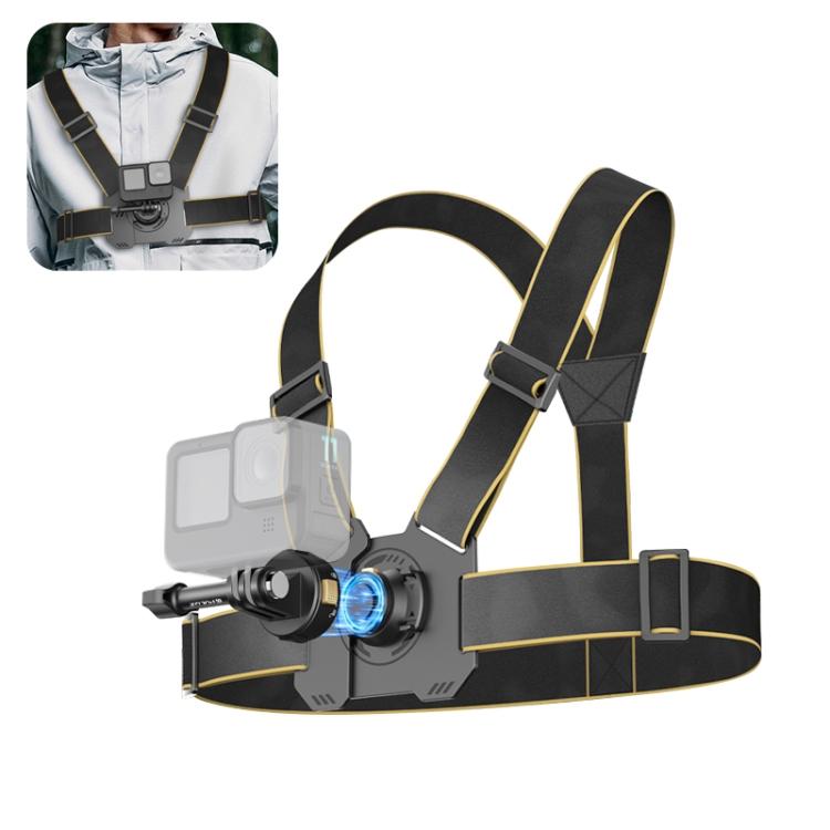 PULUZ Magnetic Quick-release Chest Strap Harness Belt (Black) чёрный