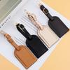 Leather Luggage Tag for Men Women Suitcase Labels Baggage Tote Bag Tag ID Tags Protective Cases Travel Bags Label Accessory