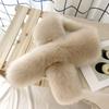 Cozy Versatile Faux Fur Scarf Solid Color Soft Faux Fox Rabbit Fur Collar Scarf Fluffy Warm Fur Collar For Women