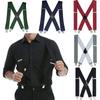 X-Back Men Suspenders Adjustable Suspenders Straps Fashion Trouser Braces  Party