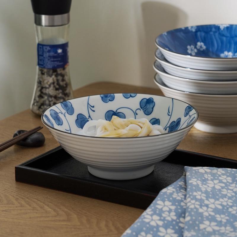 Japanese Style 7-Inch Conical Ramen & Rice Bowl