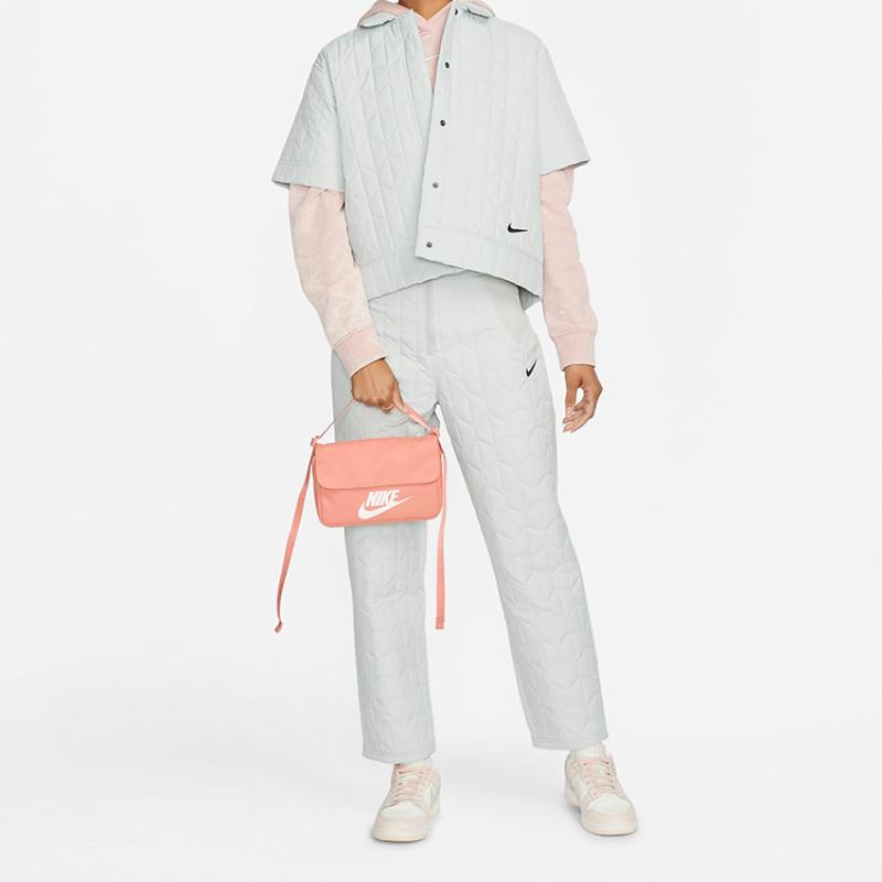 Nike Polyester Shoulder Bag Crossbody Bag Regular Women's Light Wisteria Root Umber Casual CW9300-824