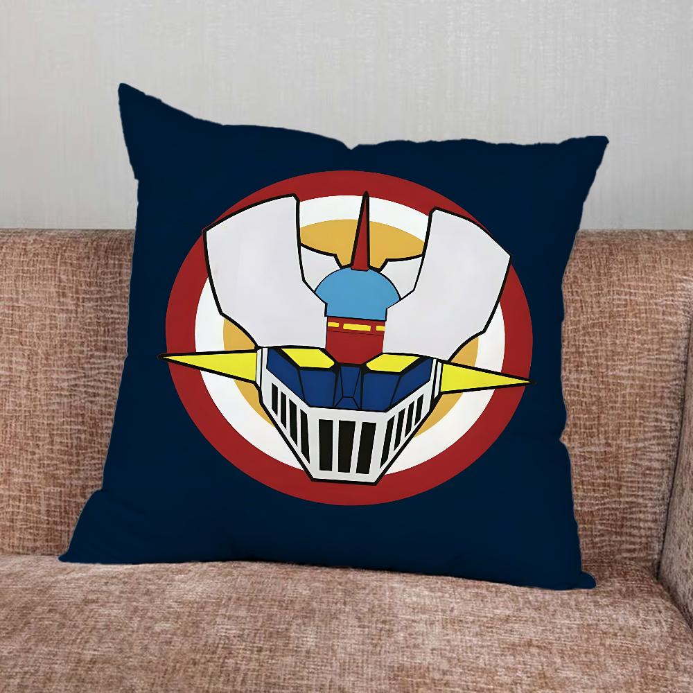 M-Mazinger Z Robot Pillow Case For Home Bedroom Car Office Decoration Living Room Sofa Cushion Cover Suitable