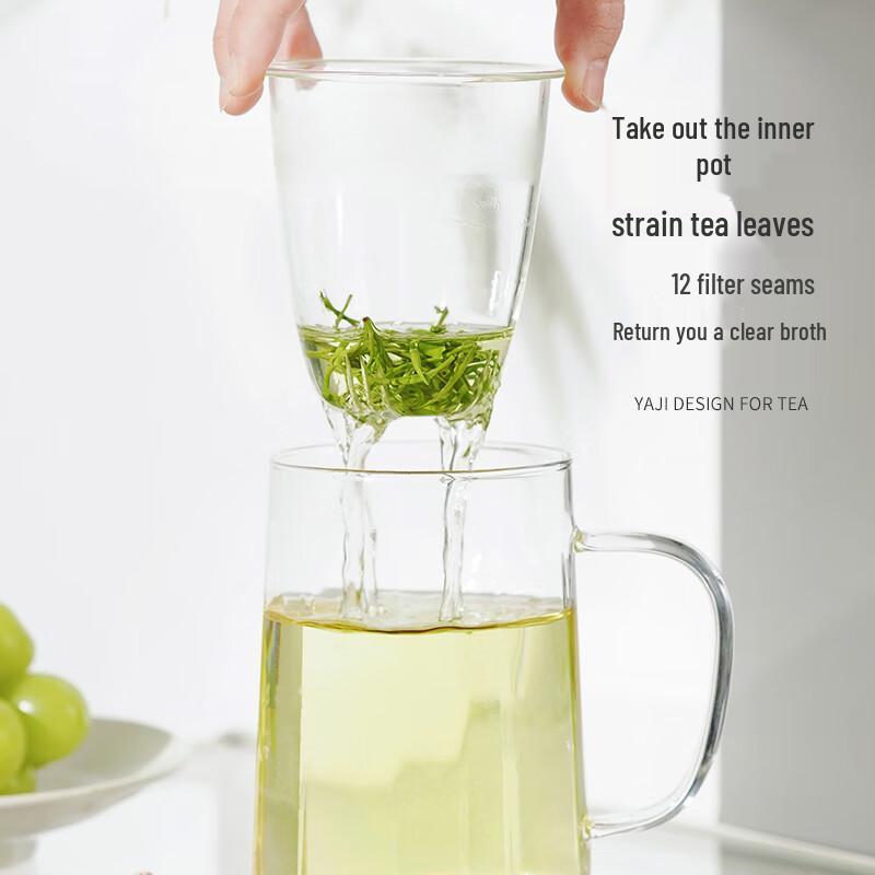 Yaji Heat-Resistant Borosilicate Glass Tea & Water Cup Collection