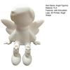 Angel Figurine with Articulated Legs, 3D Printed Guardian Angel Statue, Sitting Angel Desk Decoration for Home Office Shelf
