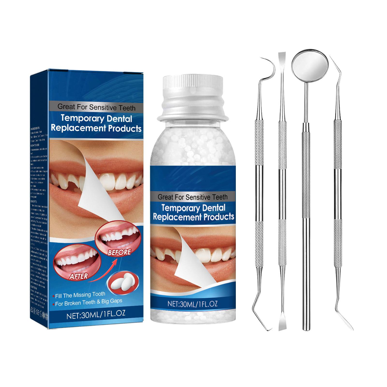 

Набор временных зубов, зубы и промежутки, накладные зубы, твердый клей, клей для протезов, отбеливание зубов, инструмент для красоты зубов, 30 мл One Size