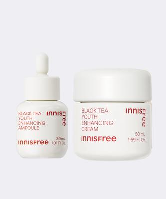 Zusätzlicher Rabatt Schwarzer Tee Jugendfördernde Ampulle 30ml + Schwarzer Tee Jugendfördernde Creme 50ml