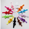 2Pcs Color New Baby Hair Bow Flower Headband Silver Ribbon Hair Band Handmade DIY Hair Accessories For Children Newborn
