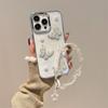 Applicable to Apple 15 mobile phone case three-dimensional pearl butterfly 17promax transparent 13 niche luxury women's 12 soft case