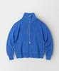 Indust Reverse Full-Zip Crop Knit Cardigan_Blue