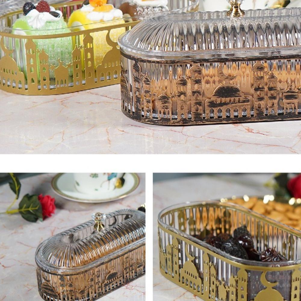 Eid Decoration Ramadan Food Tray Candy Snacks Organizer Box  Islamic Muslim Party  Decor