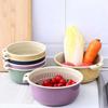 2in1 Kitchen Drain Basket Fresh Vegetable Double Layer Drain Basket  Kitchen Tools