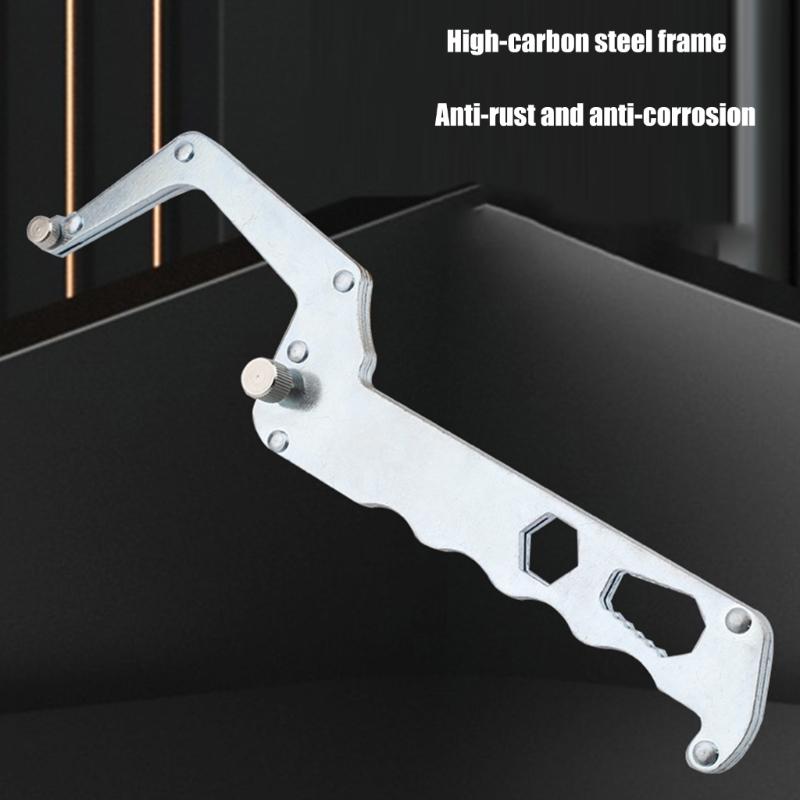 Durability Steel Hacksaw With Thickened Design Easy Blade Replacement Builts In Hex Wrench Comfortable Grip For Travel