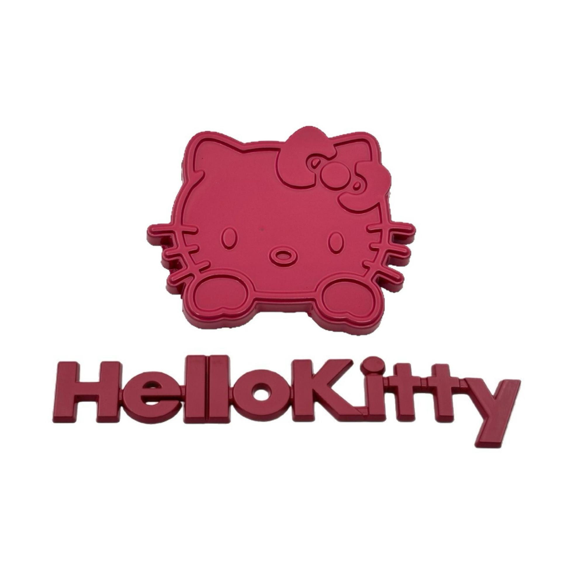 

Hello Kitty 3D Metal Car Sticker - Cute KT Cat Emblem for Women розы красного
