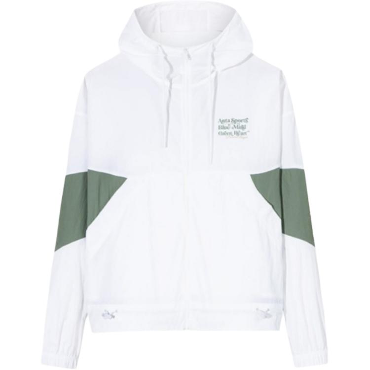 

Anta Casual Minimalist Color-Block Hooded Jacket Women Jackets Snow-White 162528614-1