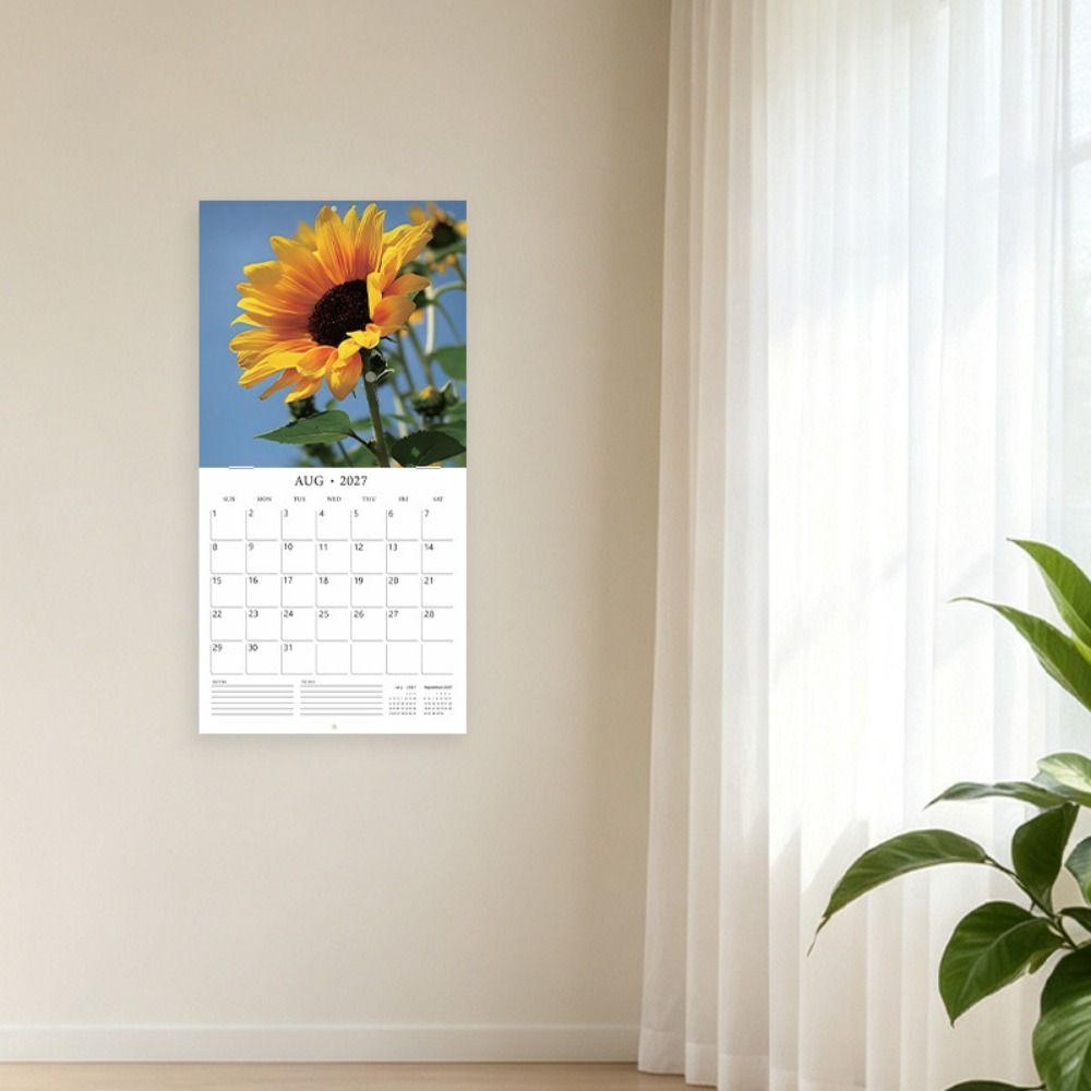 Saddle Stitched 2027 Monthly Planner Calendar 12-Month Daily Calendar English Calendary Room Decor