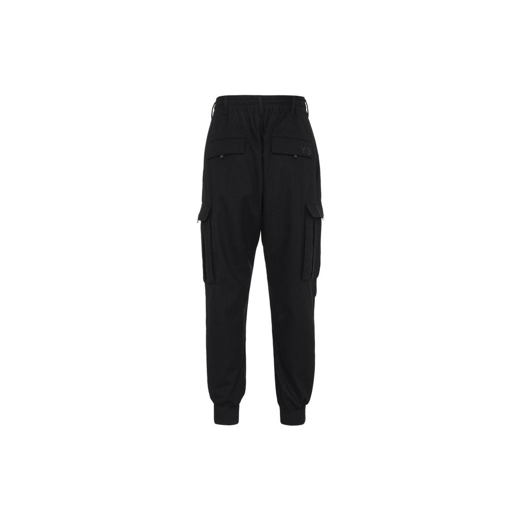 Y-3 FW22 Solid Color Pocket Cuffed Casual Pants Men pants Black HM9340
