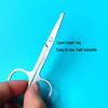 Stainless Steel Round-Head Nose & Eyebrow Trimming Scissors