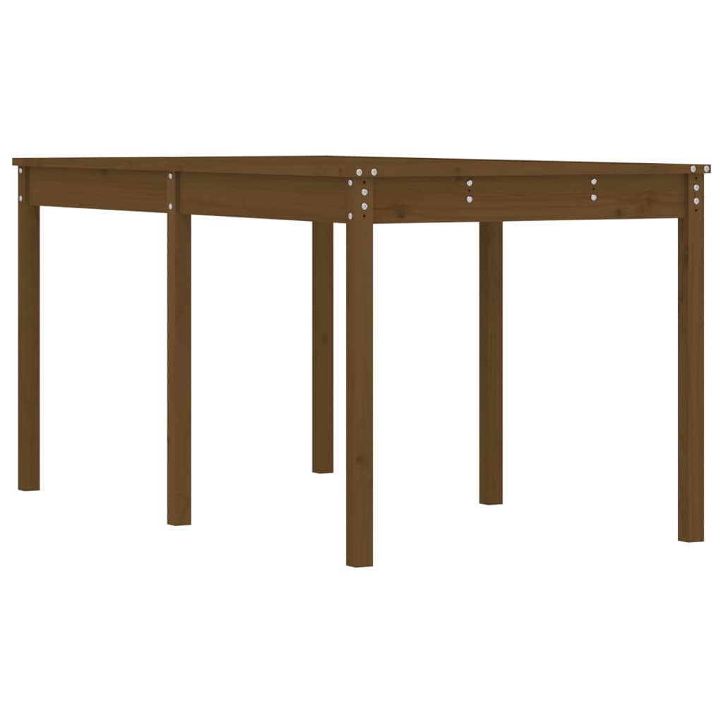 Garden Table Honey Brown 159.5 x 82.5 x 76 cm Solid Pine Wood