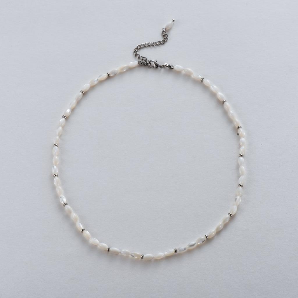 Simple And Fashionable Commute Must Enter Irregular Design Horseshoe Luo Beaded Collarbone Chain Temperament Versatile Necklace