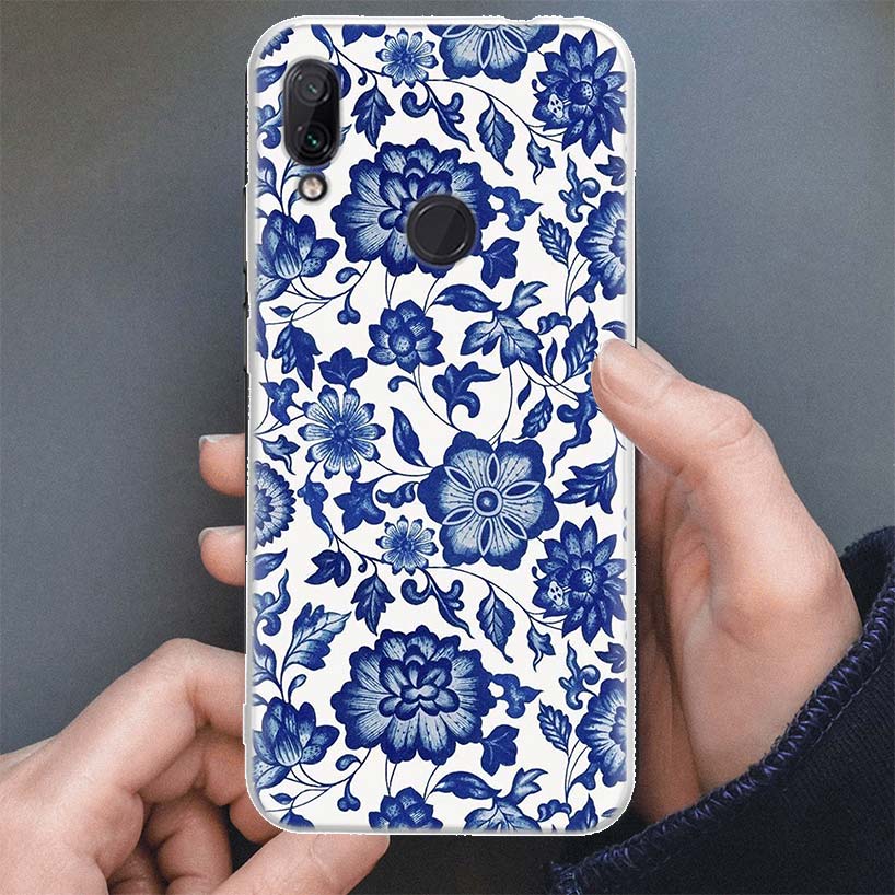 

Сине-белый фарфоровый чехол для телефона Xiaomi Redmi Note 10 9 8 7 Pro 8T 9T 9S Mi 12T 11T 10T 12 11 Lite Мягкий силиконовый корпус Xiaomi Mi 11T(Pro)