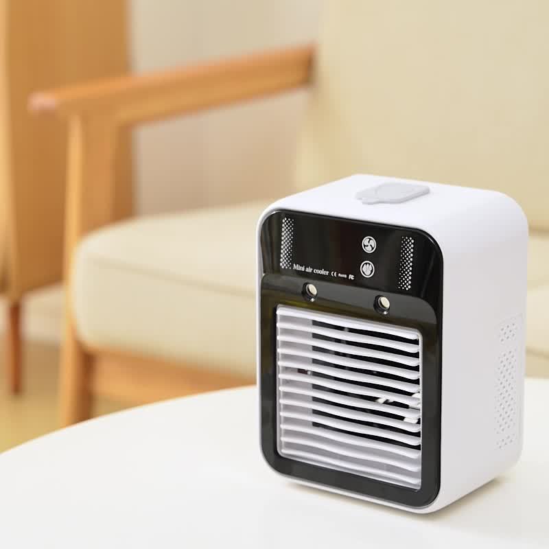Compact Water-Cooled Air Conditioning Unit, Small Fan for Indoor Cooling, Featuring Water Cooling And Humidifying Capabilities, Dual Spray Settings