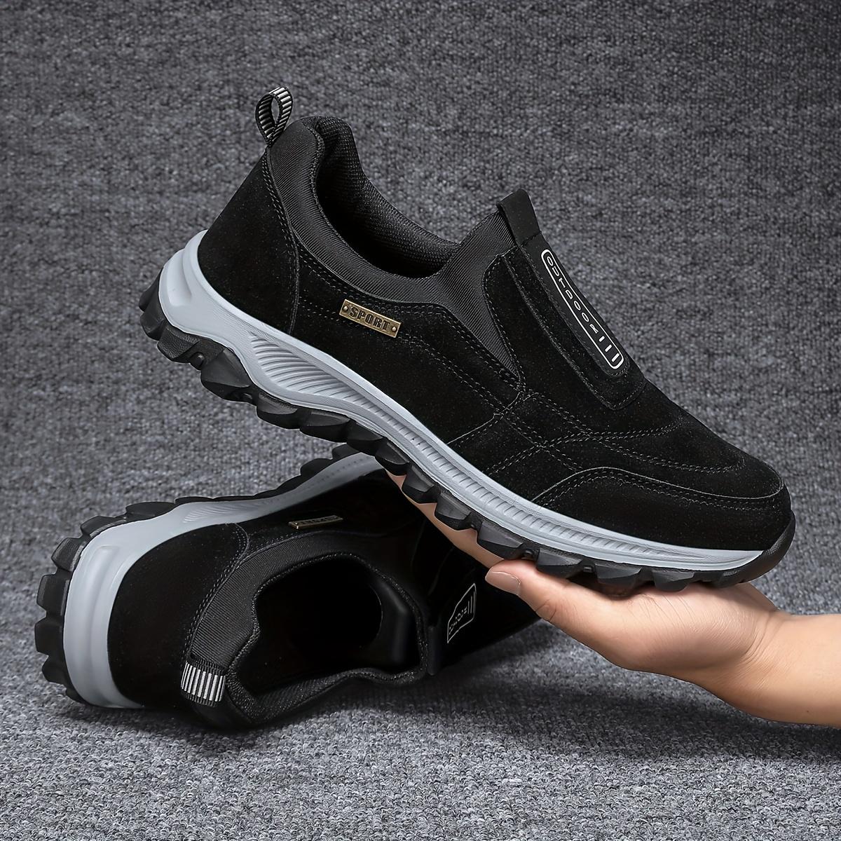 

Мужские повседневные кроссовки больших размеров - Белая межподошва, Круглый носок, Подошва из ЭВА, Комфорт на все сезоны, Обувь для пеших прогулок на открытом воздухе|Повседневные слипоны|Межподошва из ЭВА 47 чёрный