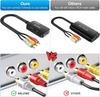 ABLEWE RCA to HDMI AV to HDMI Audio USB with Japanese Instruction 3 Colors HDMI Cable Compatible with Converter, Composite, 1080/720P Switchable,