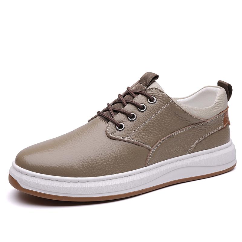 British Style Man Casual Leather Shoes Brand Comfy Flat Designer Sneakers Fashion2025New Outdoor Minimalist Walking Oxford Shoes